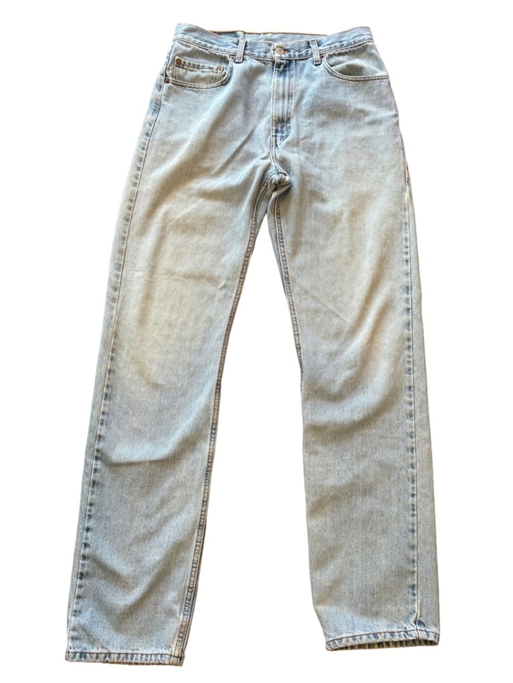 Vintage Levi’s 505 Jeans 34x36 Light Wash Faded Distressed Straight Leg Y2K - Picture 1 of 14